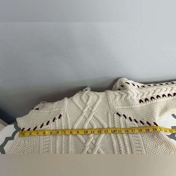 BA&SH
Eba Cable Knit Wool Blend Sweater Size M - Picture 10 of 11